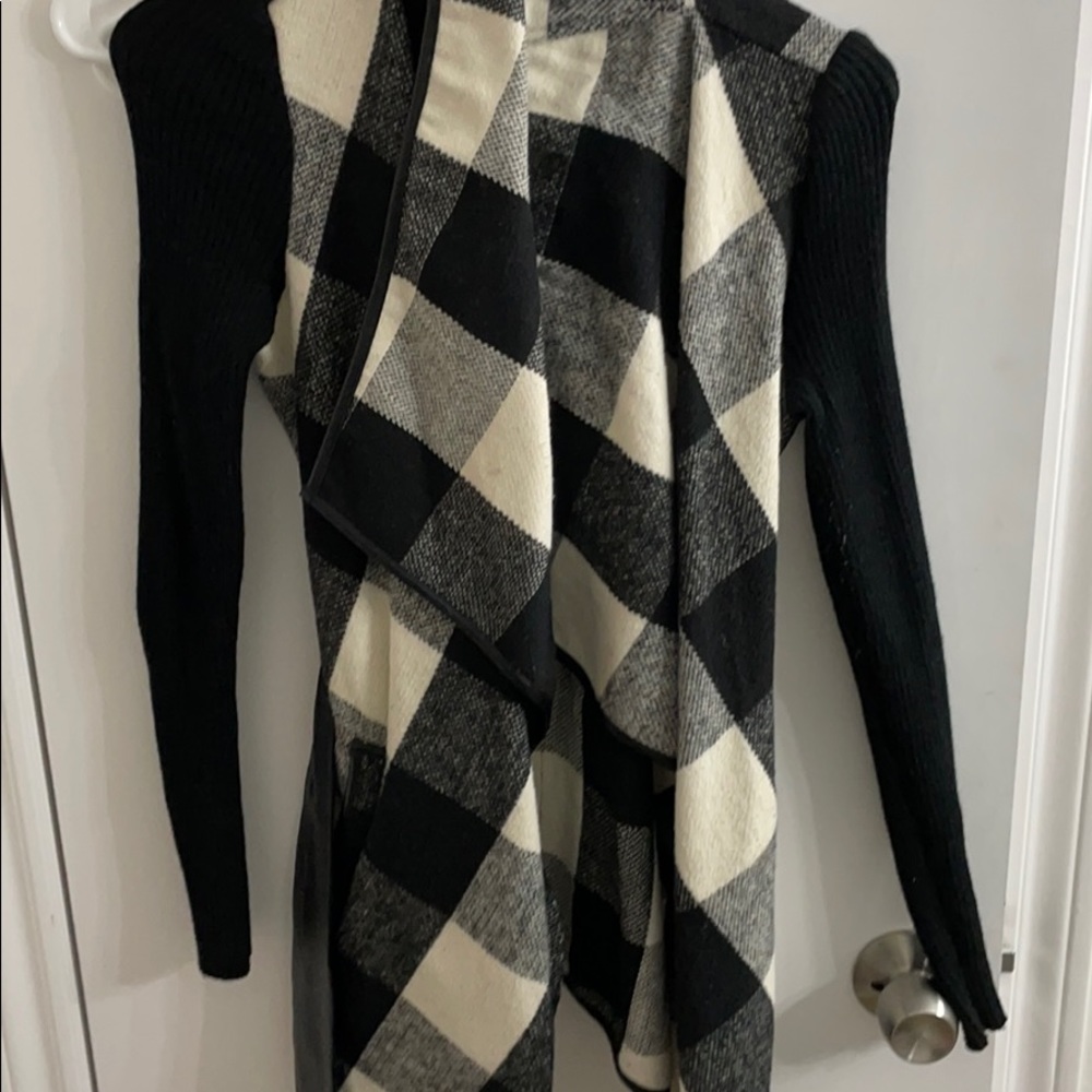 Black and white jacket